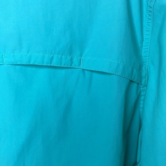 CABELA’S Guidewear Button Down Shirt Aqua Gorpcore Fishing Camping Venting Lg - Picture 5 of 14